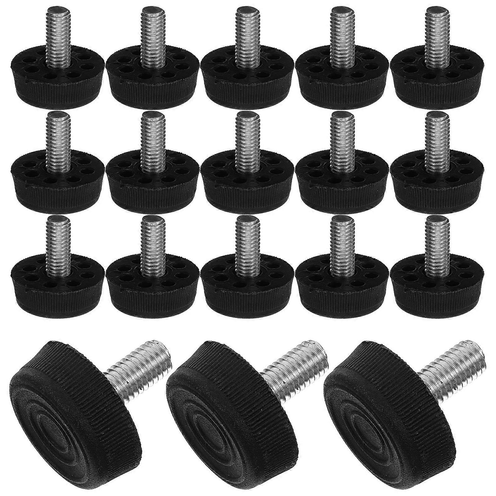 Screw on Furniture Levelers Legs for Adjustable Table Leveling 20Pcs