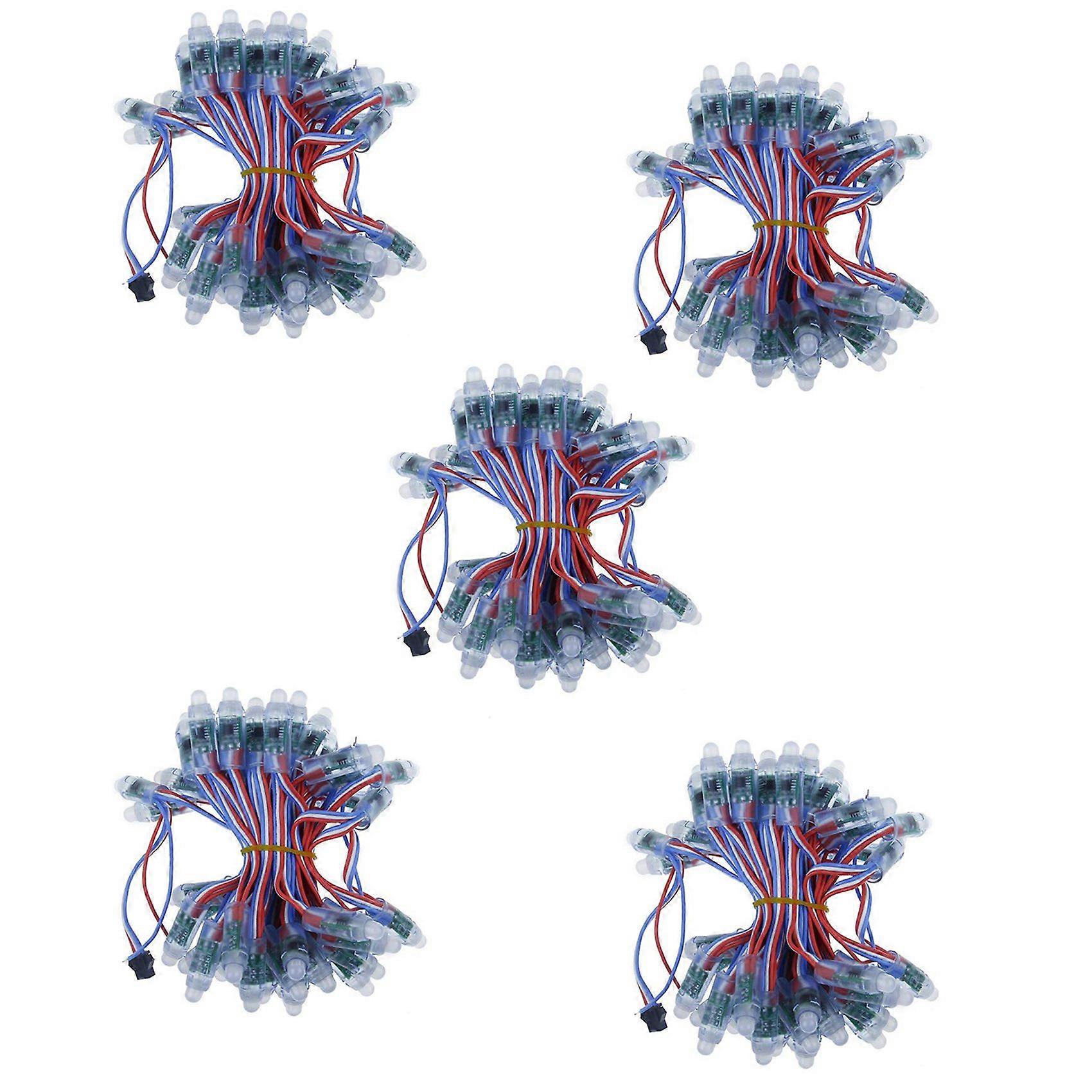 250Pcs 4M/6.5Meter DC5V WS2811 Full Color LED Pixel Light Module 12mm 15cm Wires IP68 Waterproof RGB Digital Led Strings