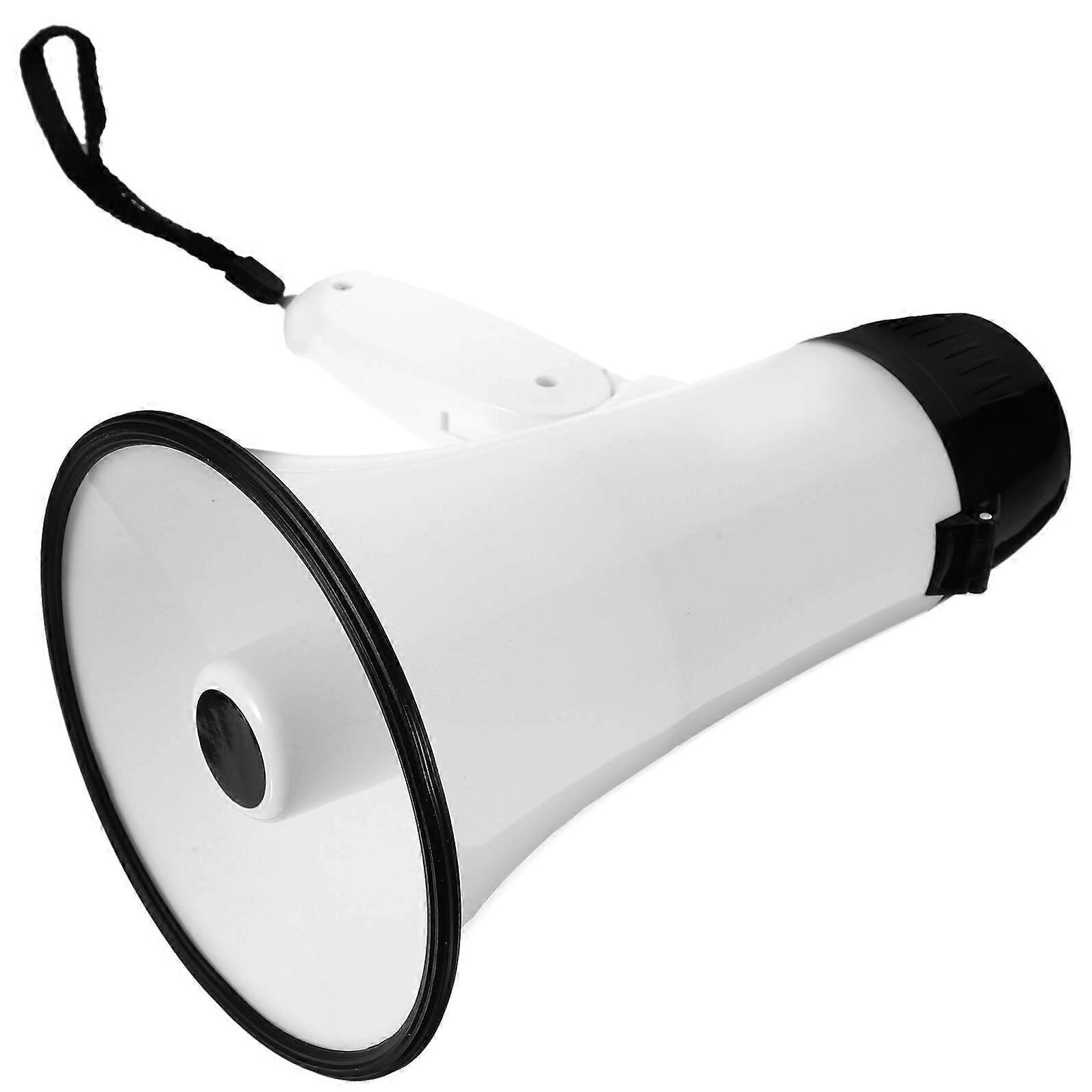Foldable Handheld Megaphone With Recording Function And Sound Amplifier For Tour Guides And Merchants Alarm Blue White