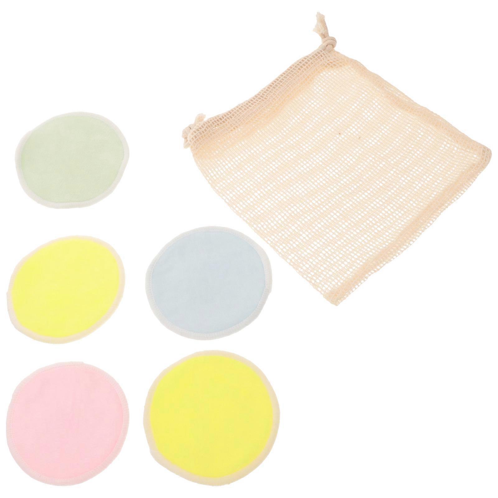Cleaning Pads Makeup Pad for Makeup Removing 5Pcs Washable Reusable Pads