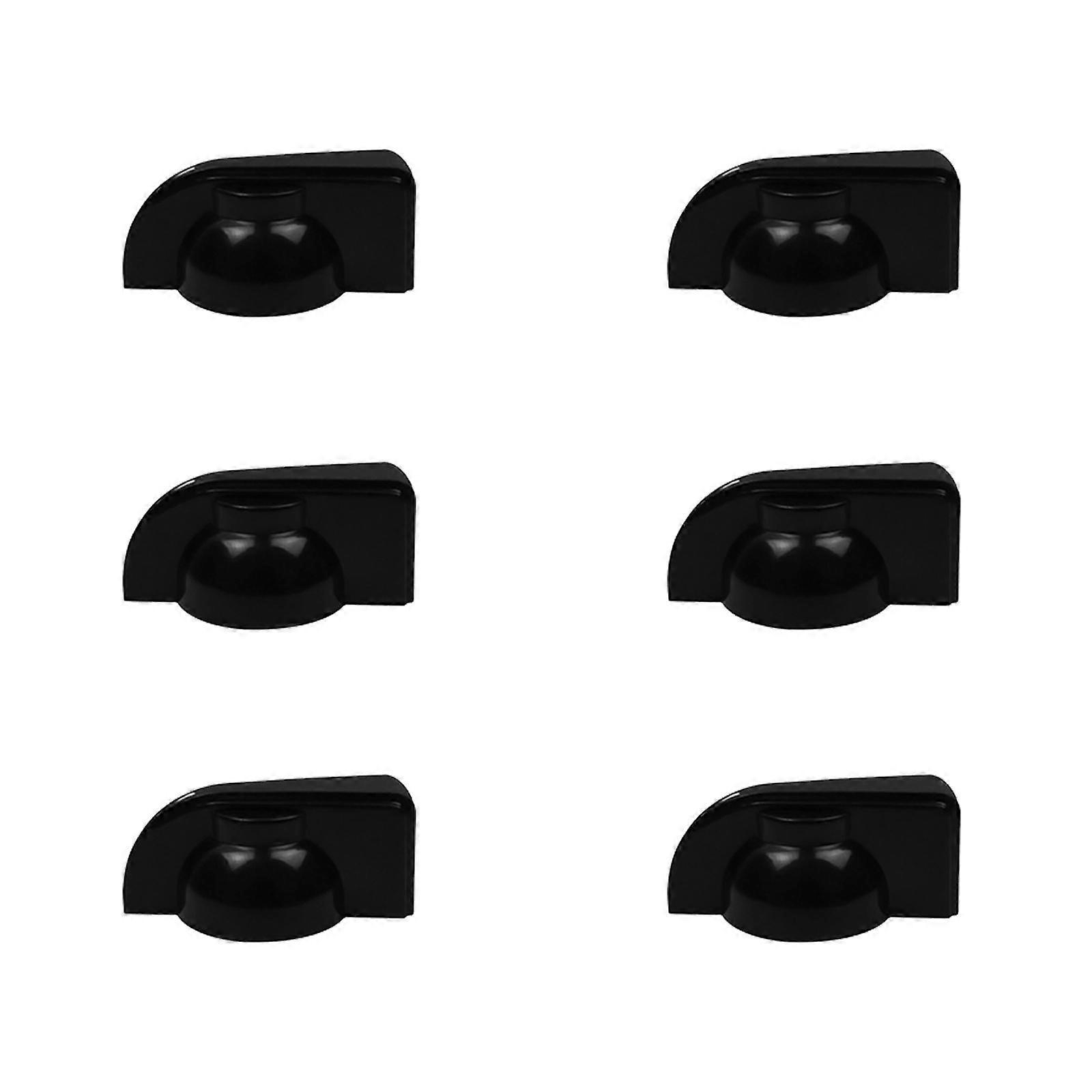 6Pcs Fixed Guitar Effect Pedal Pointer Chicken Head Knob Guitar Amplifier Effect Pedal Knobs Caps Easy to Install
