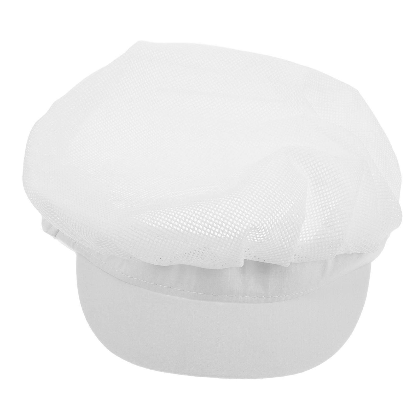 Unisex Chef Hat Elastic Cooking Cap For Kitchen Restaurant Food Service Hair Nets Professional Headwear For Culinary Experts And Home Cooks White