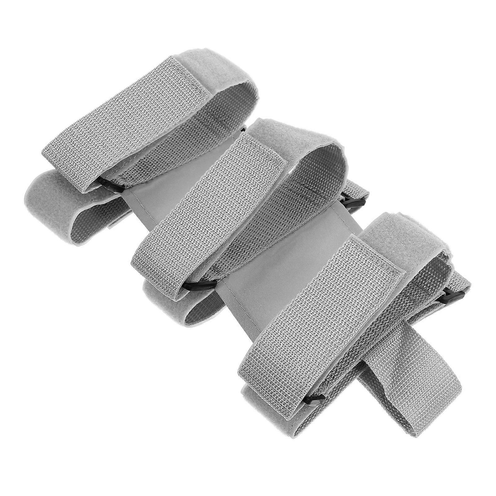 Nylon Fire Extinguisher Mount with Secondary Strap for Car Use Grey Adjustable Bracket Band