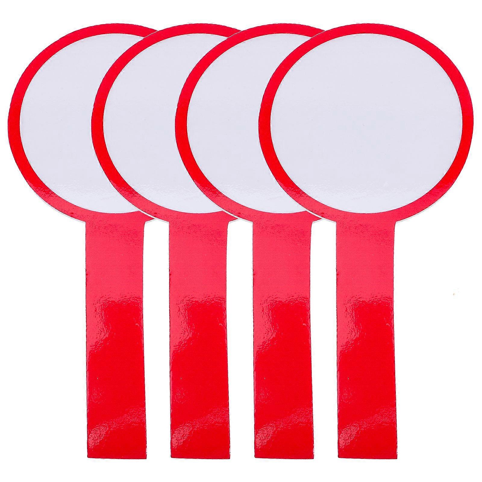 Blank Scoring Board Red Board Used for Score Keeping 4Pcs