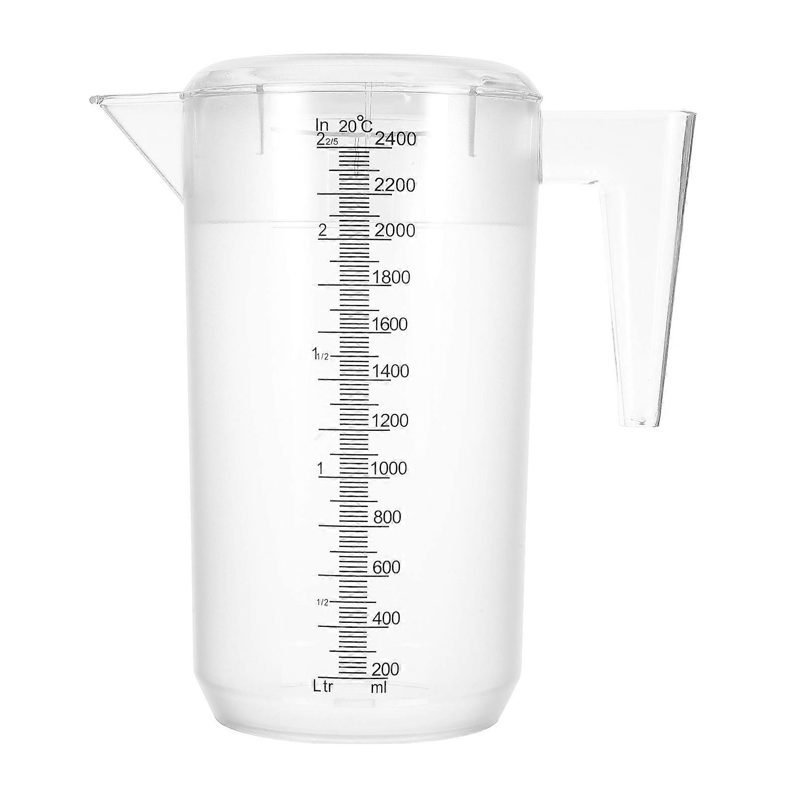 Plastic Juice Pitcher with Lid for Cold Beverage Use 2400Ml Capacity