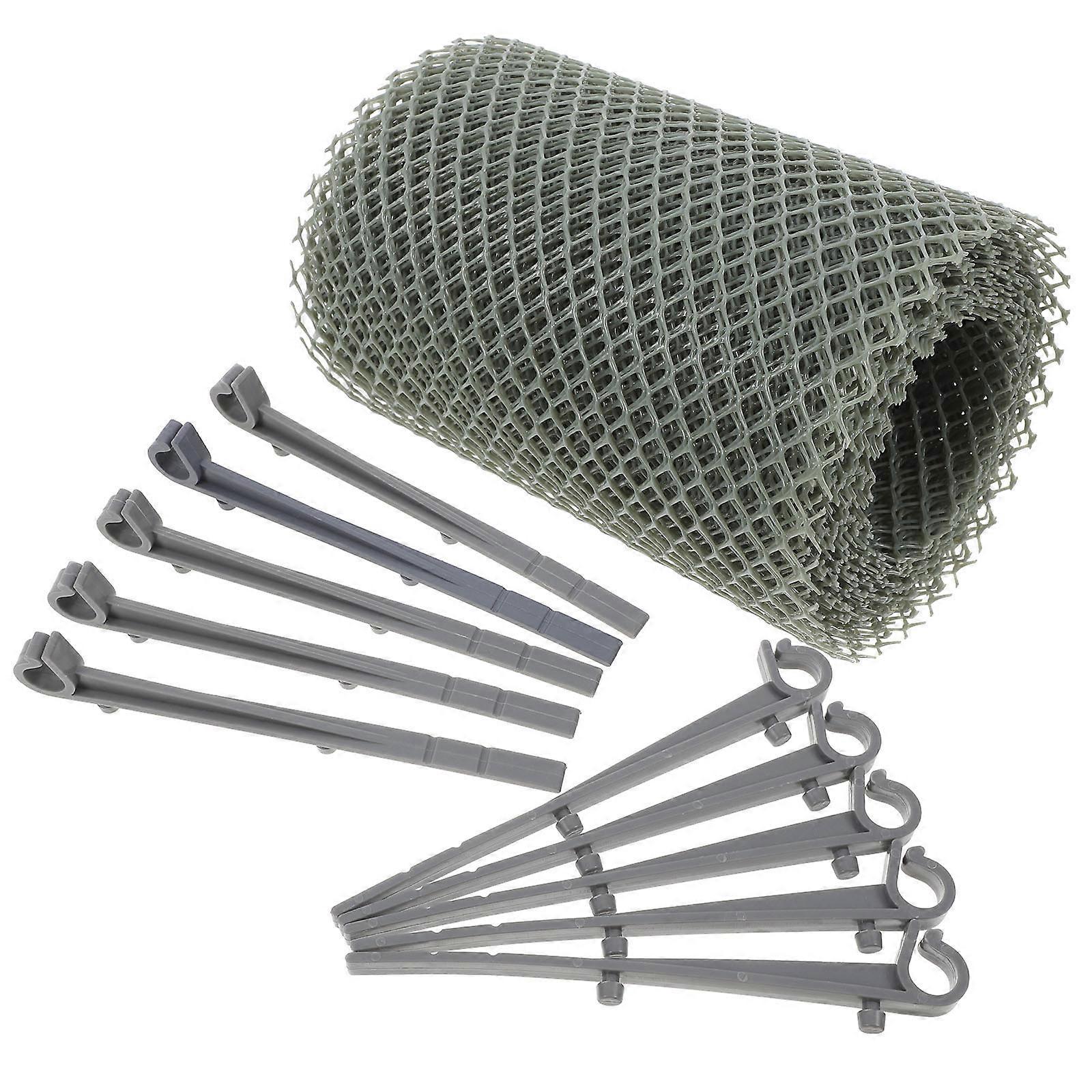 Plastic Gutter Guard Mesh Design For Home Maintenance Versatile Application 1Set