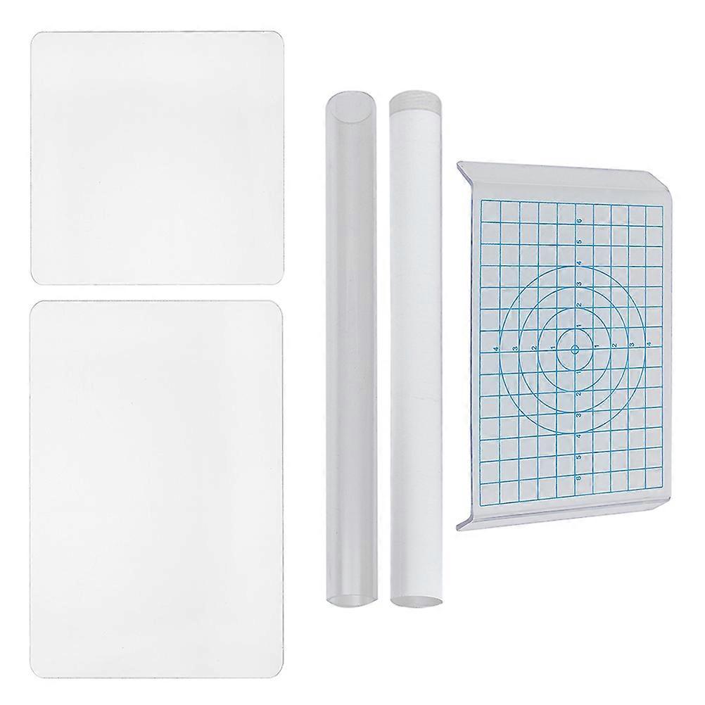 Transparent Clay Tools Solid Clay Roller for Crafting 1Set