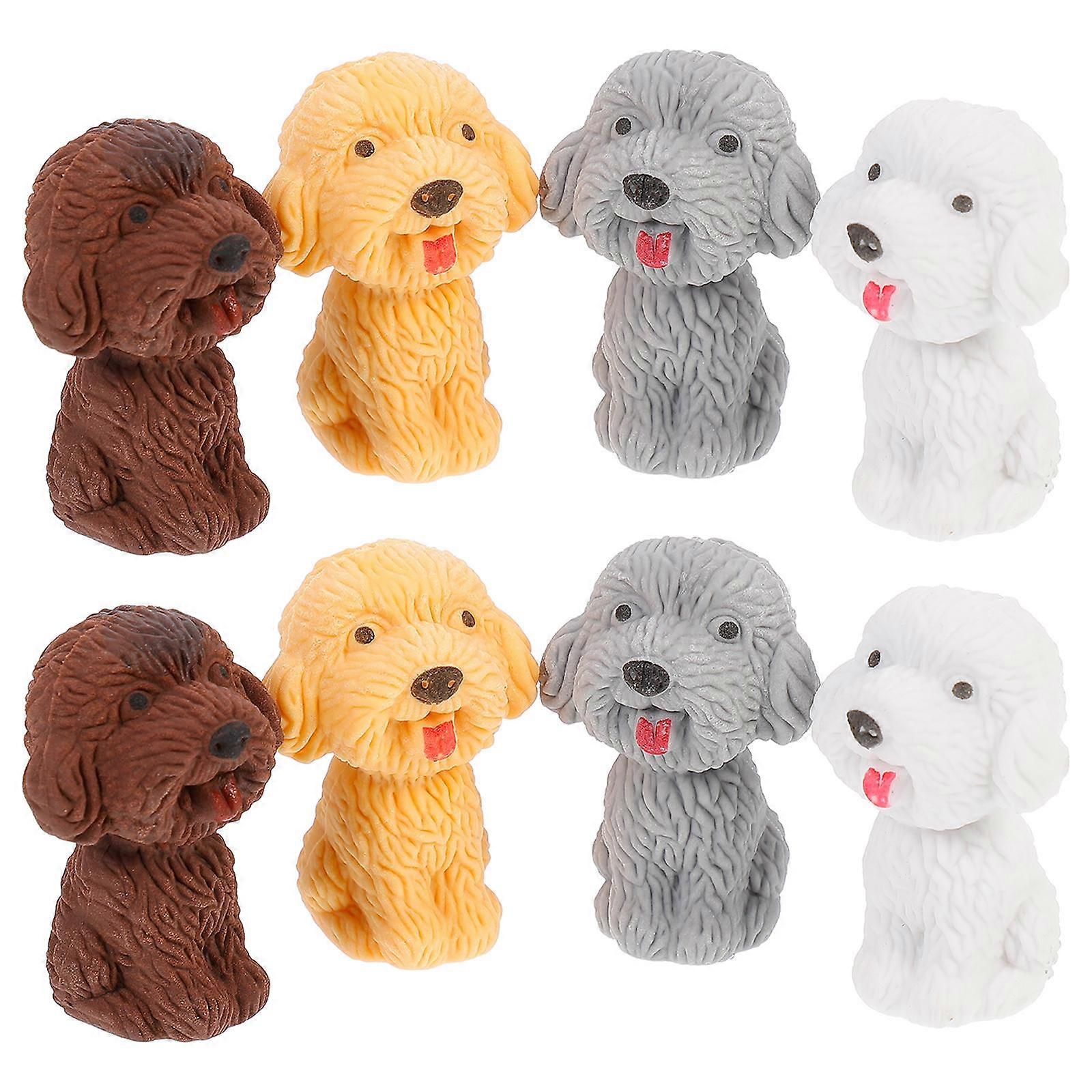 Dog Pencil Erasers Rubber Erasers for Students Use 20Pcs Assorted Color