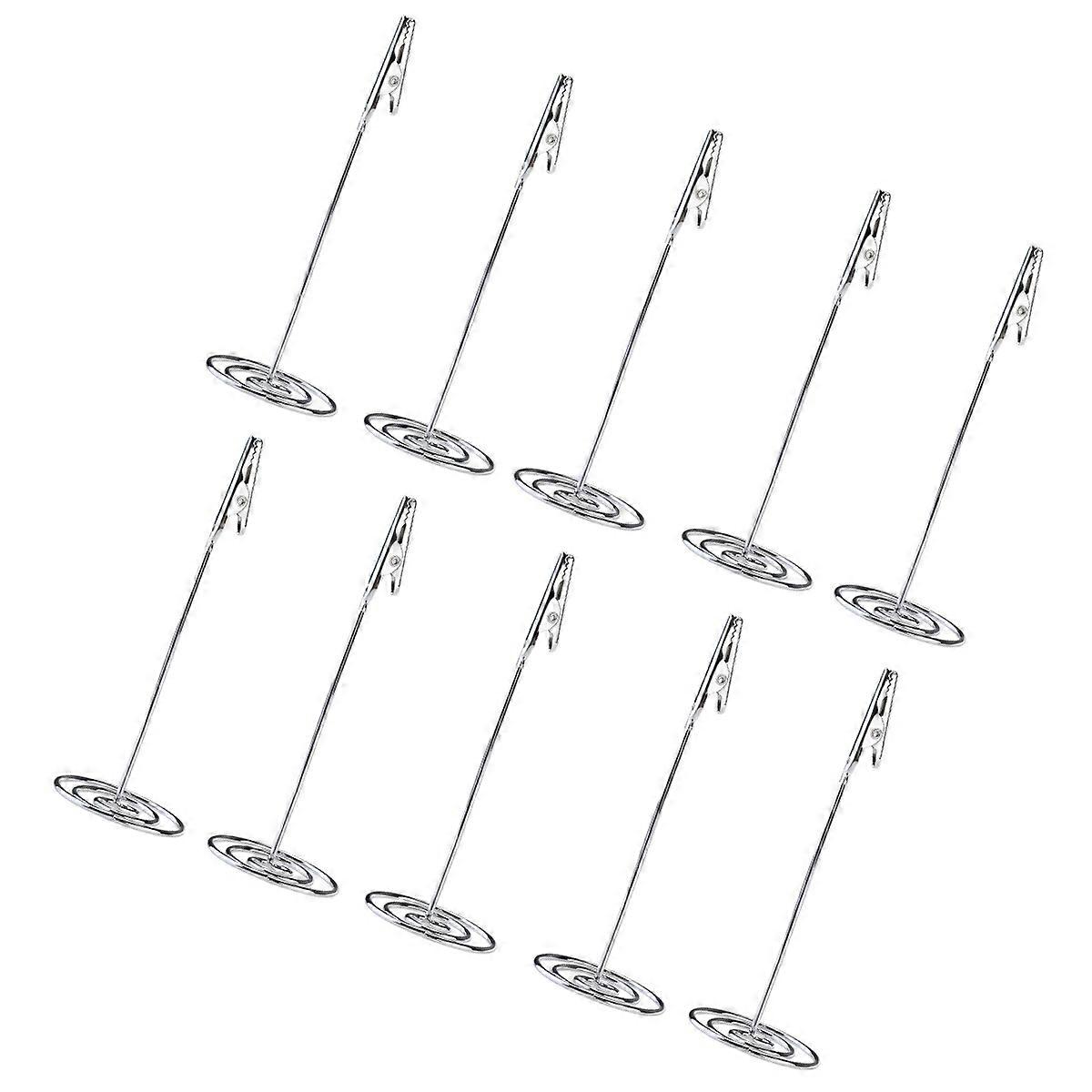 Memo Clip Silver Holder for Paper Note Clipping 10Pcs with Clasp
