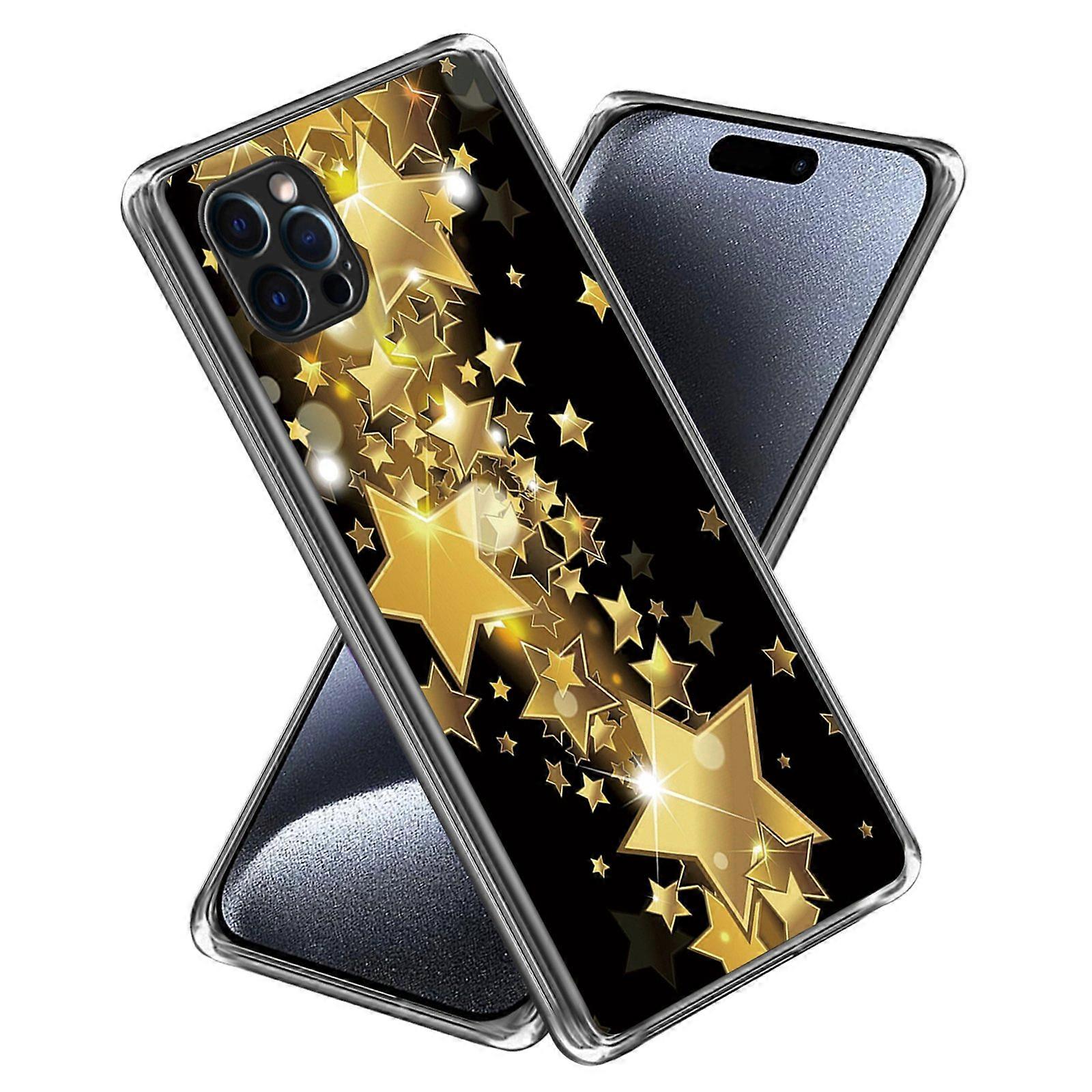 For iPhone 16 Pro Case Pattern Printed Shockproof TPU Phone Cover