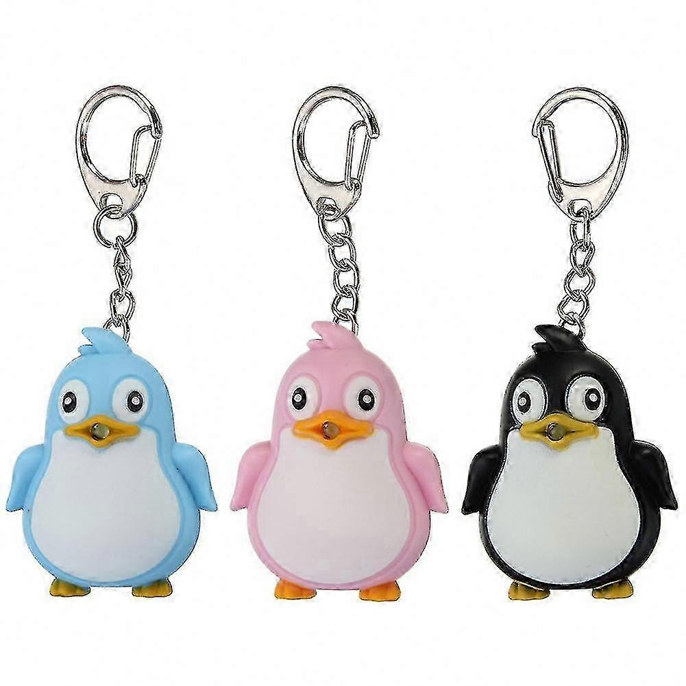 Cute Penguin LED Keychain with Sound and Light Functionality for Everyday Use and Gifting