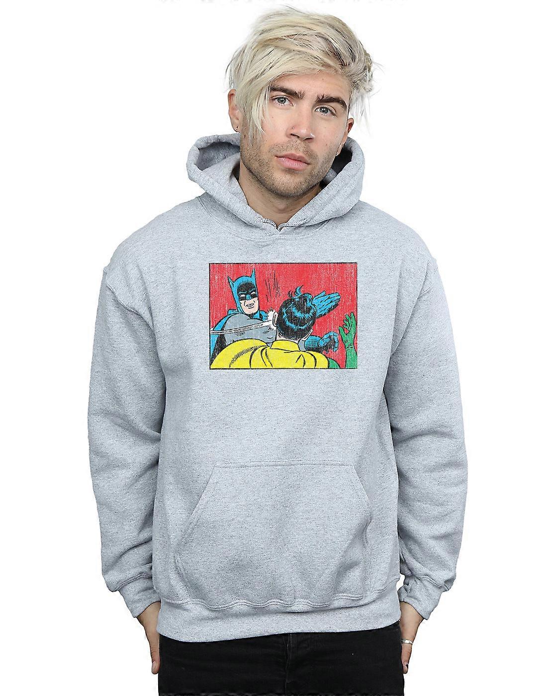 DC Comics Men's Batman Robin Slap Hoodie