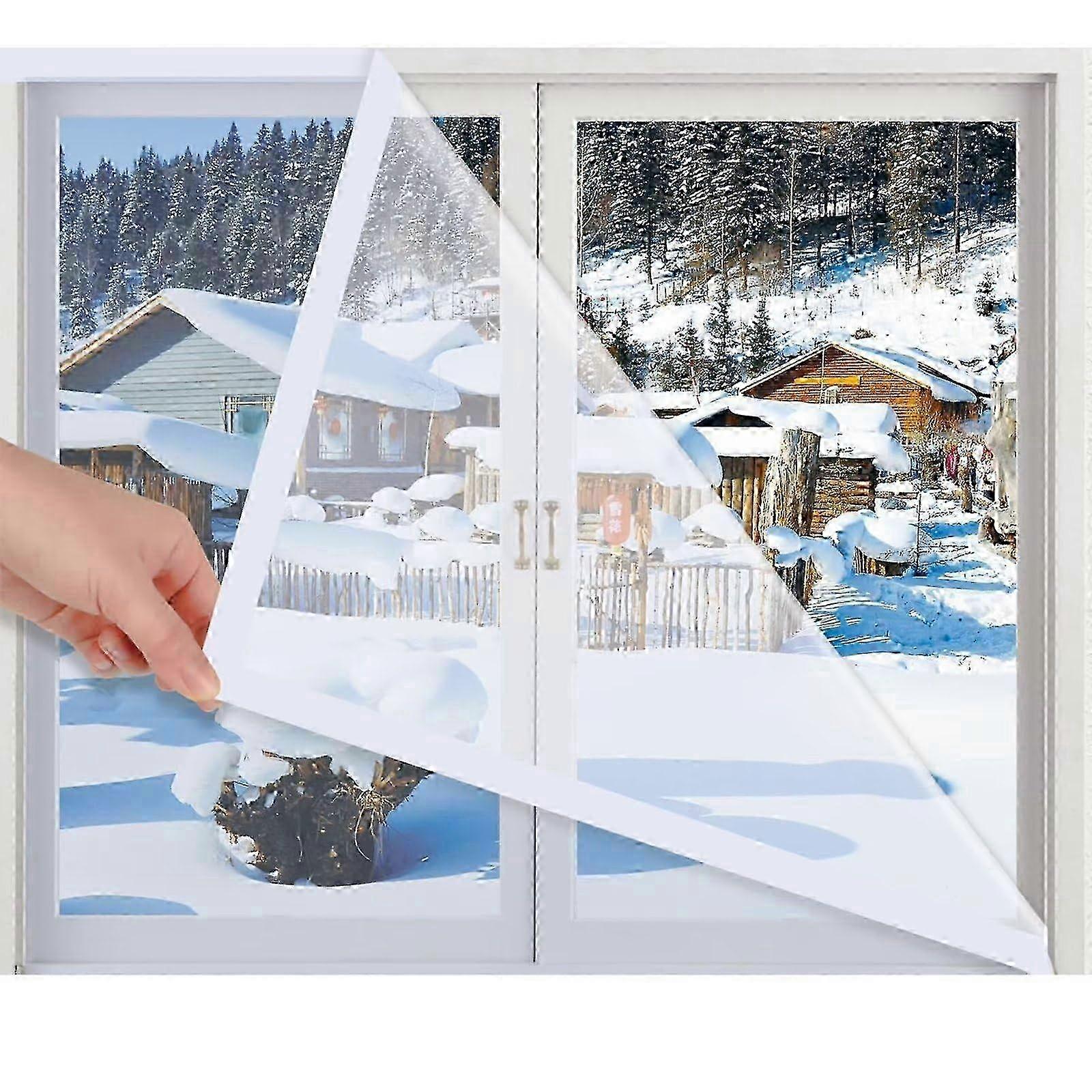 Windproof and Warm Windows Insulation Kit 95x175cm Window Insulation Window Thermal Insulation