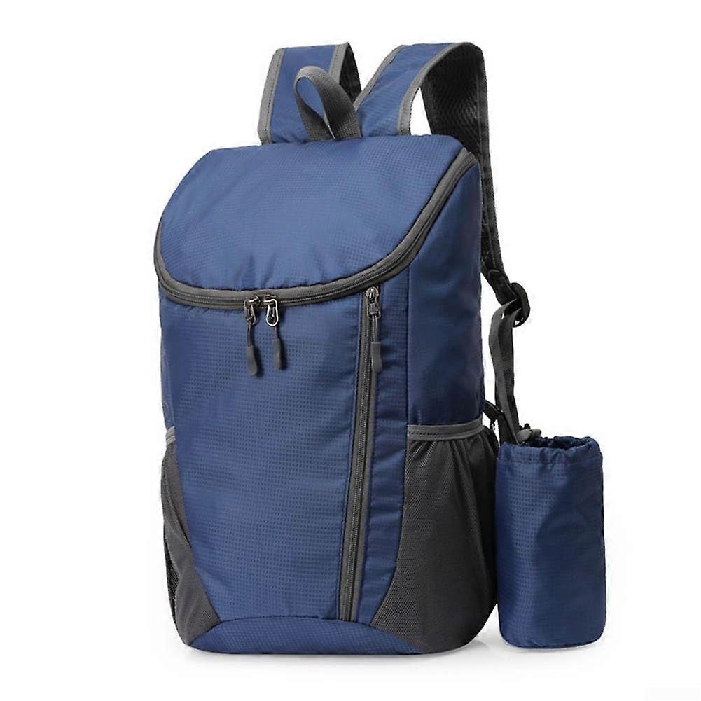 Packable Backpack Large Capacity Lightweight Foldable Travel Hiking Camping Daypack Dark Blue 42x28x20cm