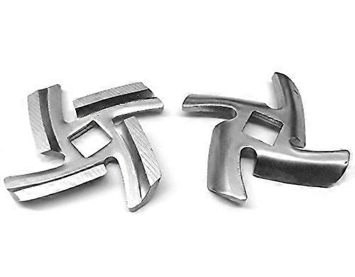 Two Pack Stainless Steel Meat Grinder Blades for Villaware 5265, Precision Cutting Replacement