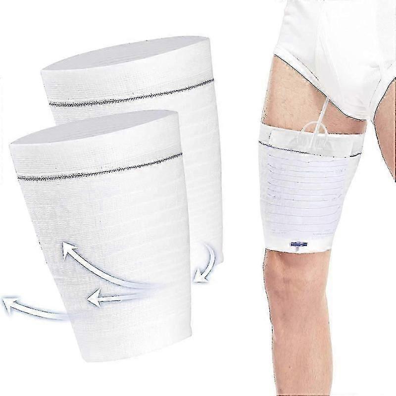 tvättbar benpåsehållare för kateter, 2-pack för ben