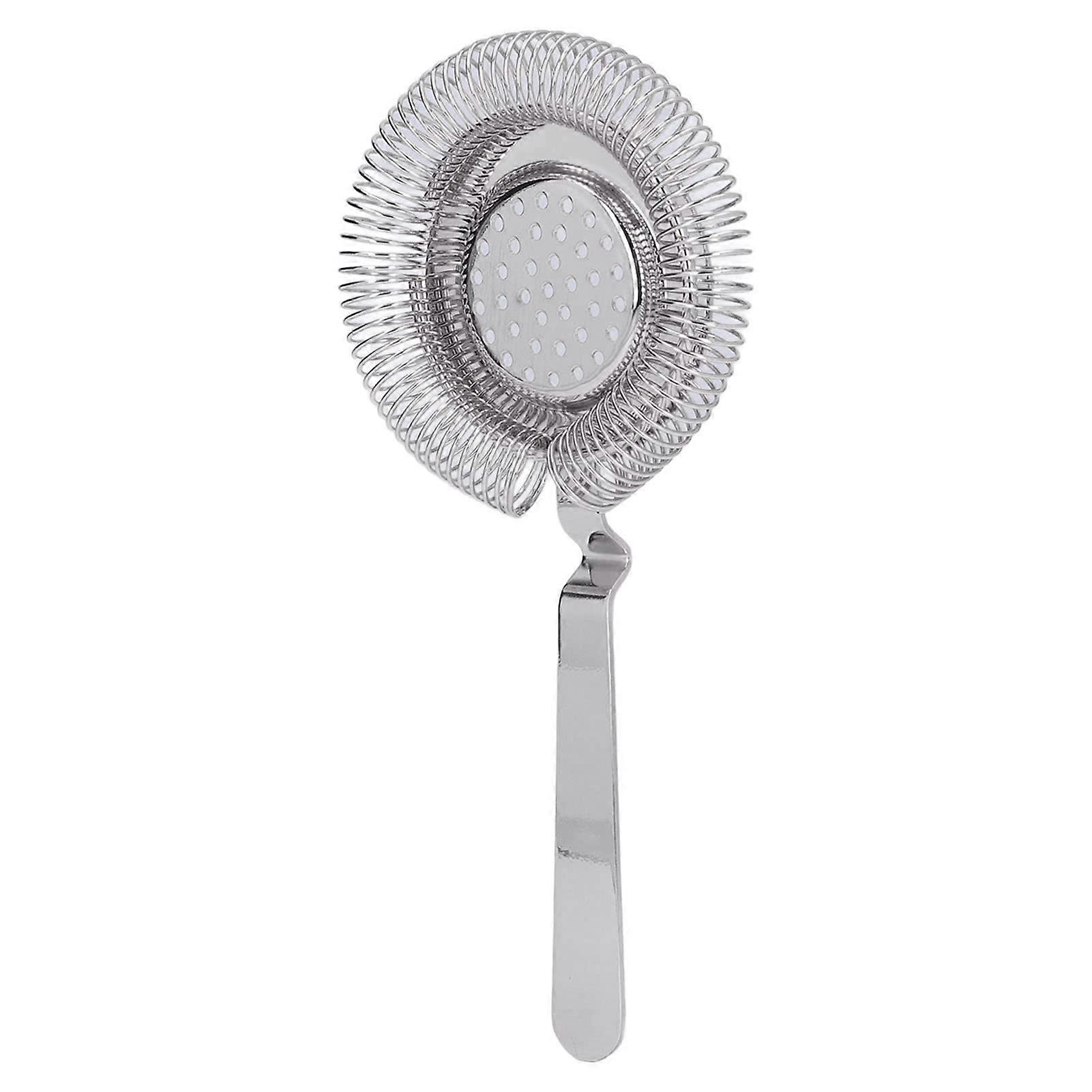 Stainless Steel Cocktail Strainer with Spring for Precise Filtering, Ergonomic Grip, Home Bar Use