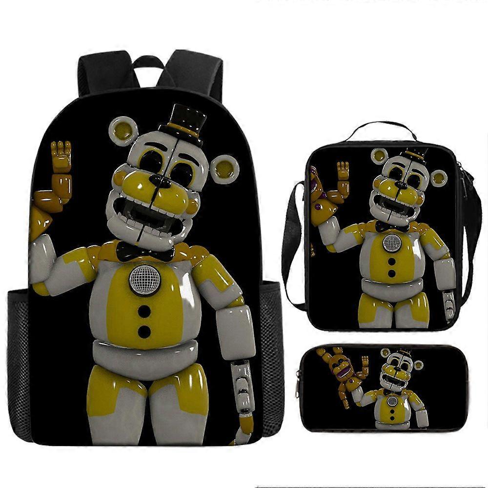 Five Nights Backpack, School Bag, Children's School Bag, Backpack, Men's Backpack, Laptop Backpack, Three-piece Backpack