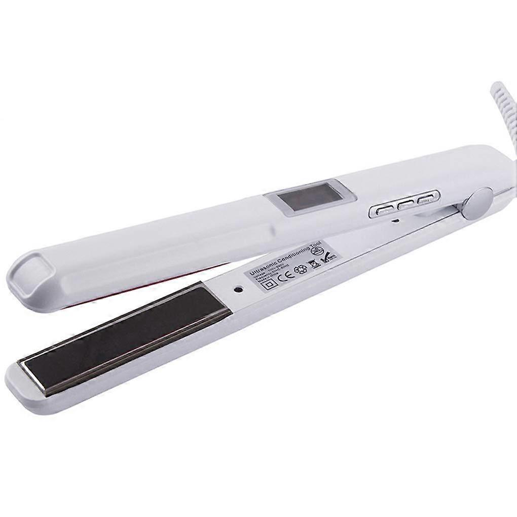 Hair Straightener Ultrasonic Infrared Flat Iron, Professional Cold Styling for Damaged Hair, Dual Voltage