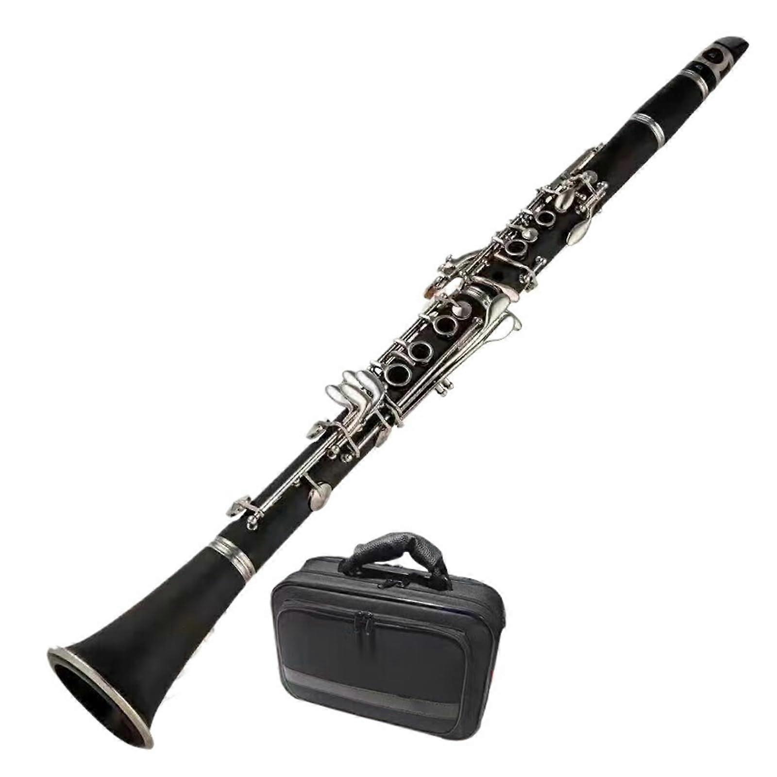 Professional B Flat Clarinet 17 Key Bb for Beginners and Intermediate Players with Smooth Action