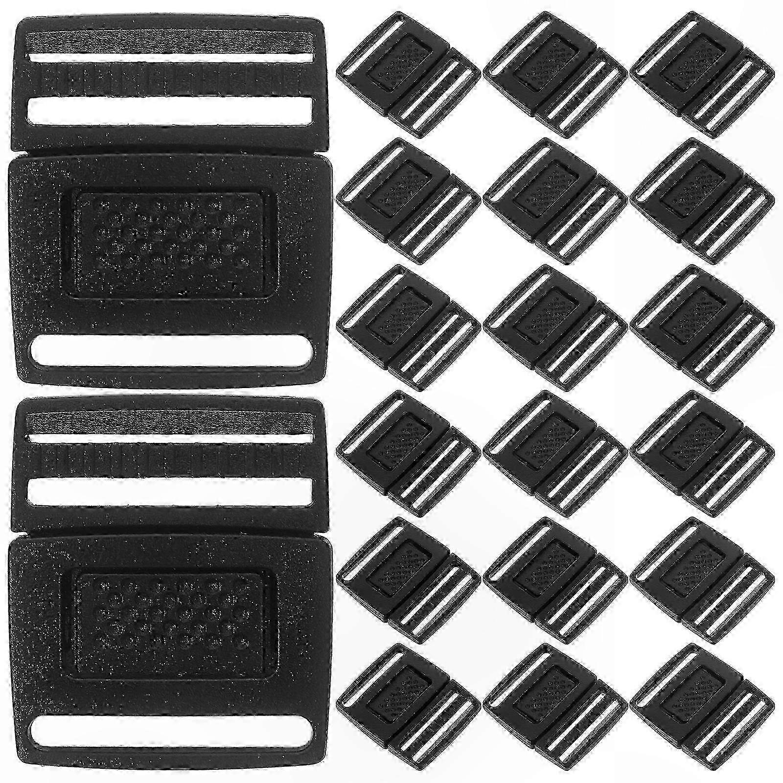 100Pcs Detachable Plastic Center Release Buckles for Hat Straps
