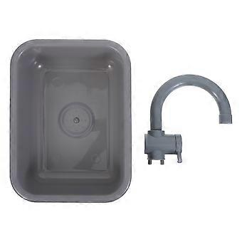Conjunto de 1 Torneira de Pia de Brinquedo para Crianças Brincarem na Cozinha - Conjunto de Pia de Brinquedo de Plástico para Crianças Brincarem de Faz de Conta - Acessório Interativo para Jogos