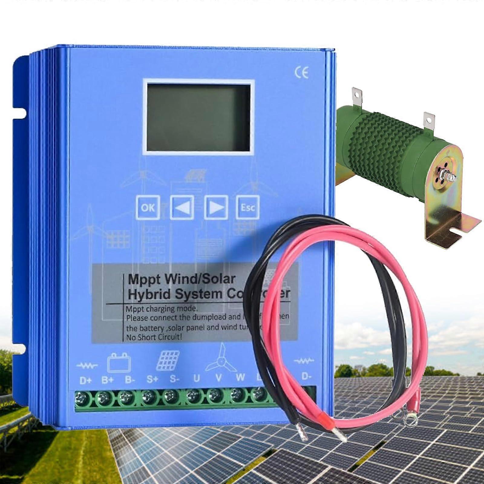 Wind Solar Hybrid MPPT Charge Controller 24V with Boost Charging and Smart Voltage Regulation