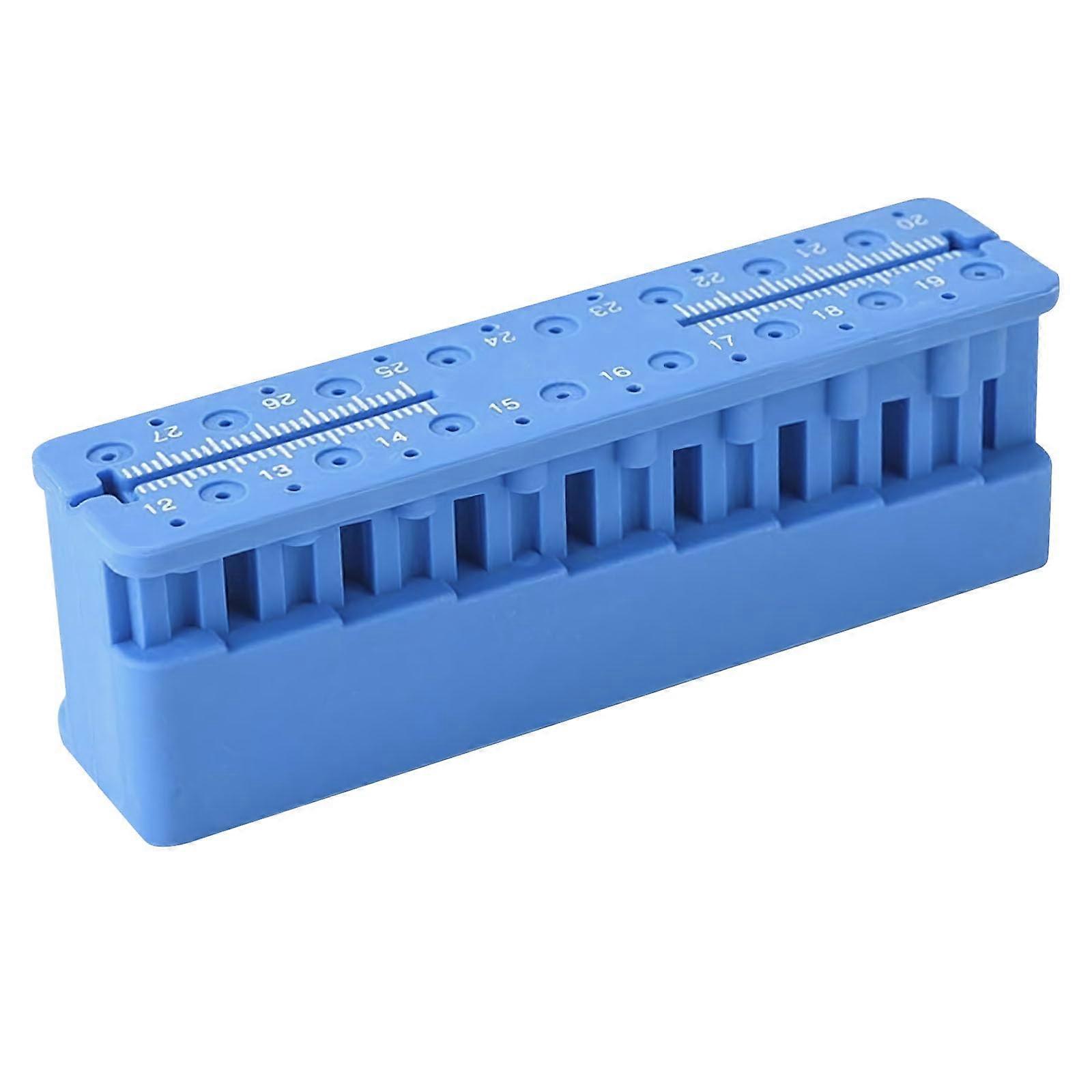 Endodontic File Measuring Block with Precision Length Measurement and Autoclavable Holder