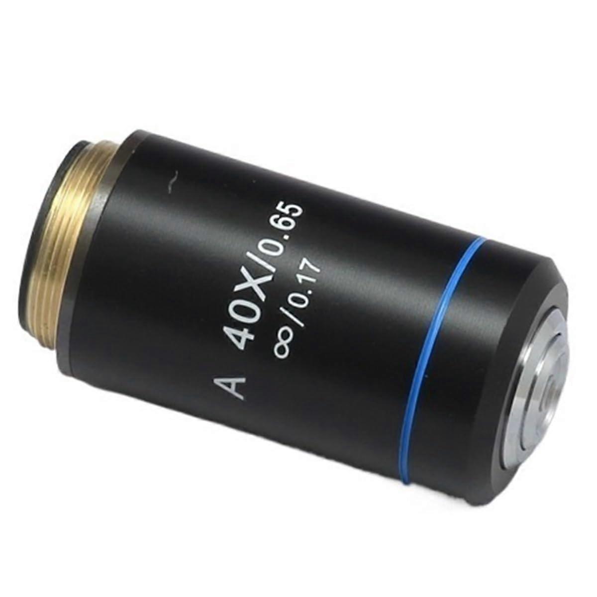 40X Achromatic Microscope Objective Lens for Biological Inspection with Precise 40X Magnification