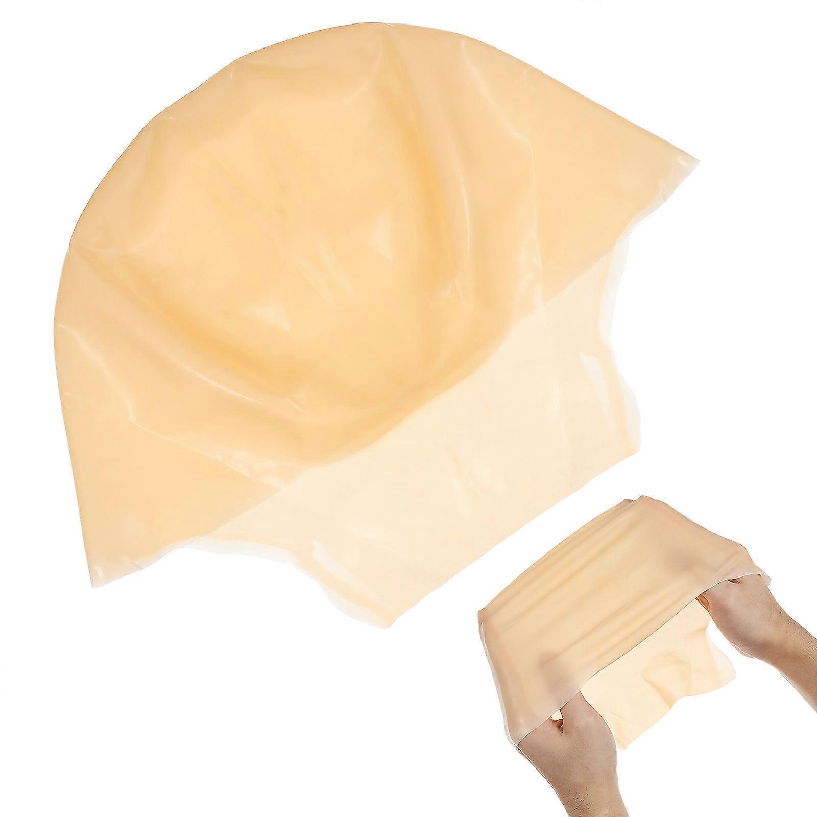 Khaki Latex Bald Cap Makeup Bald Cap for 1Pcs Costume Accessory