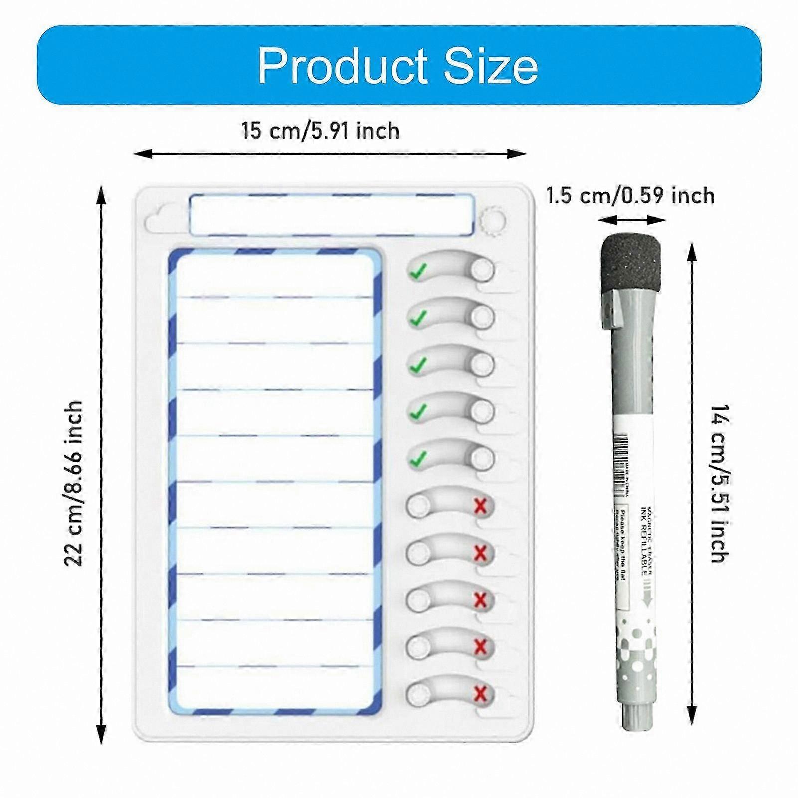 Magnetic Chore Chart for Kids, ADHD Routine Board, Dry Erase Task ...