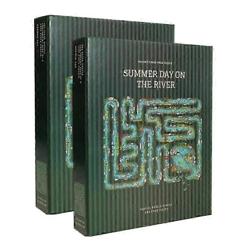 1-3x Randstück-Puzzlespiel, einzigartiges Fluss-Puzzle