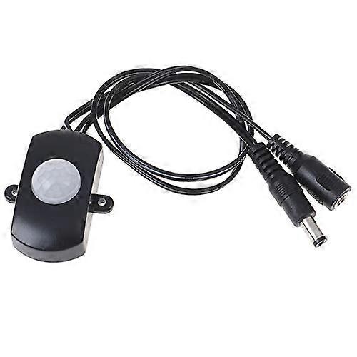 PIR Motion Sensor Switch for LED Strip Lights, 5V24V Infrared Detector Module, Black