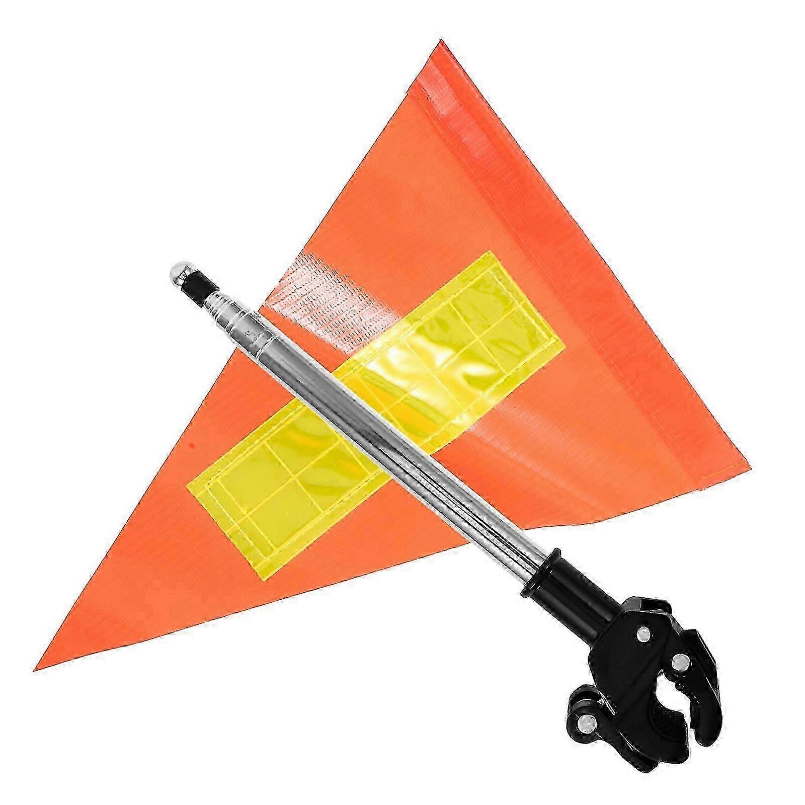 Retractable Reflective Safety Flag for Wheelchairs