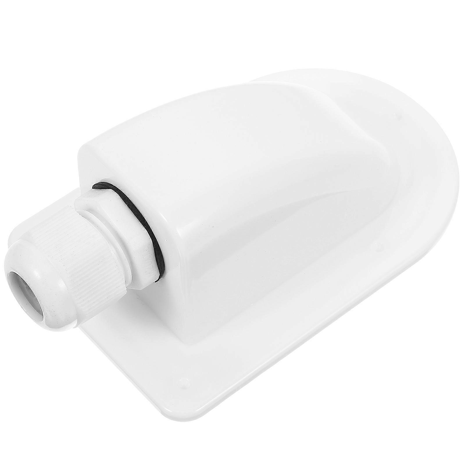 Solar Cable Entry Box for Cable Routing 3Pcs Waterproof White ABS Case