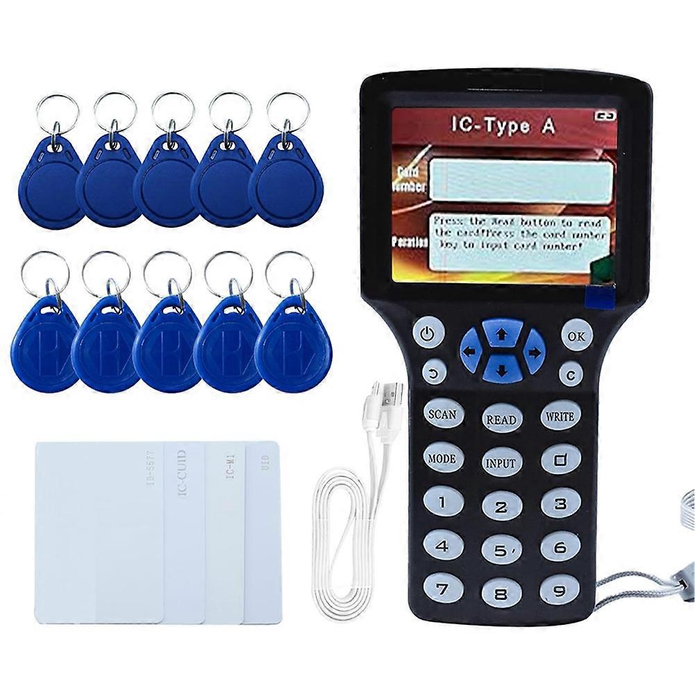 RFID Reader Writer RFID Copier Multi-Frequency RFID Card Reader Smart Card Decoder with Free Softwa