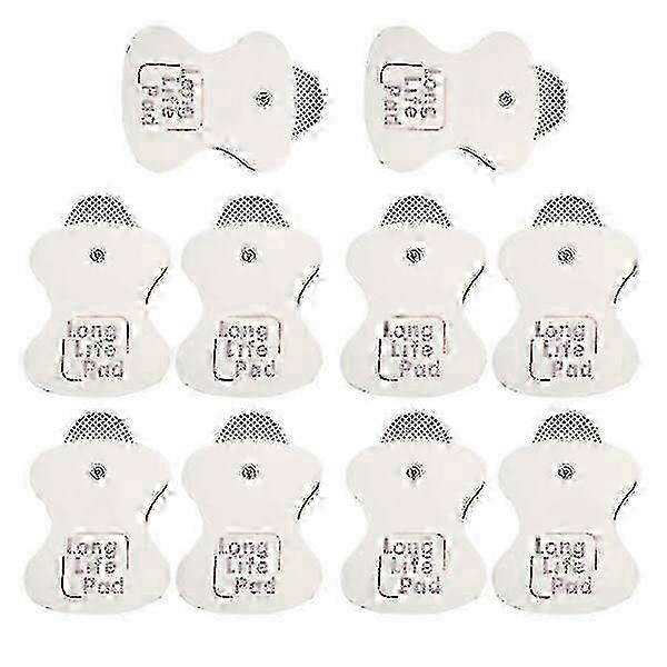 Compatible with Omron Massagers: 10x Electrode Replacement Pads, Long-Lasting Performance