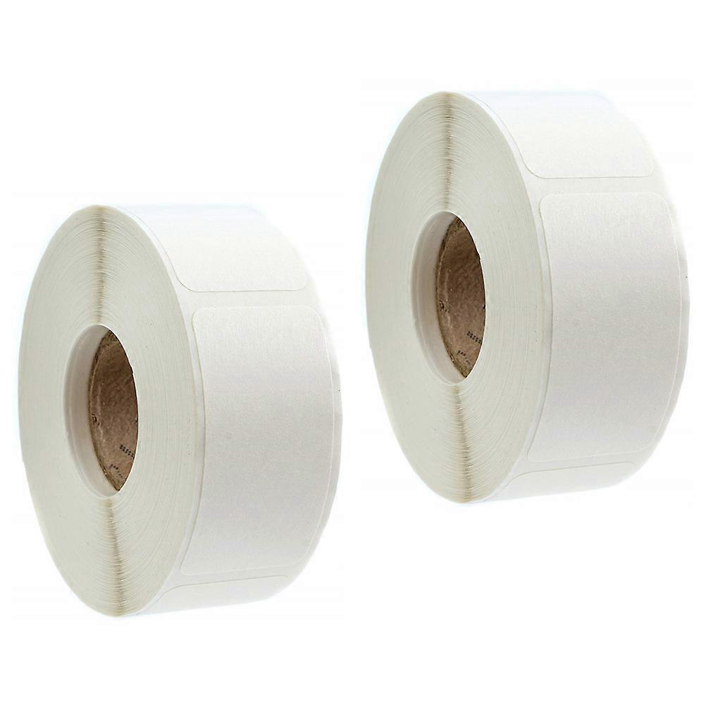 Self-Adhesive White Blank Labels Rectangle for Sealing 2 Rolls