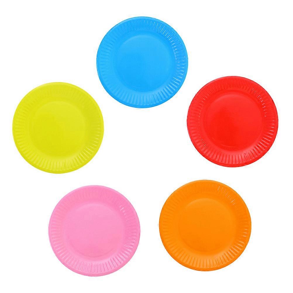 Paper Round Assorted Color for Holding 50Pcs