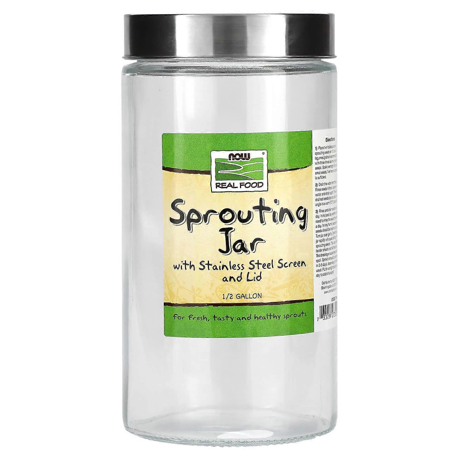 NOW Foods, Sprouting Jar, 1/2 Gallon