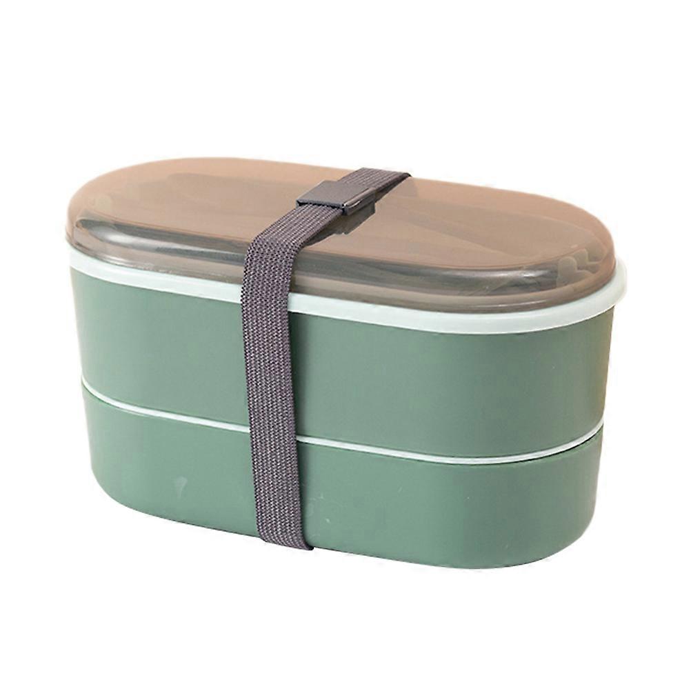 Lunch Bento Box for Home 1Set Double Layer Fruit Box with Tableware