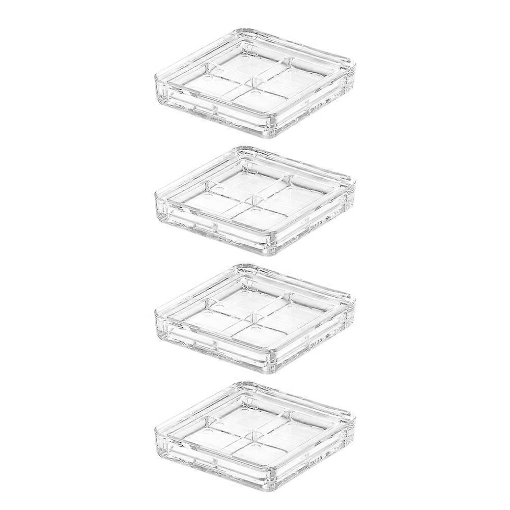 Clear Eyeshadow Storage Case for Storage Use 4Pcs Refillable Makeup Palette