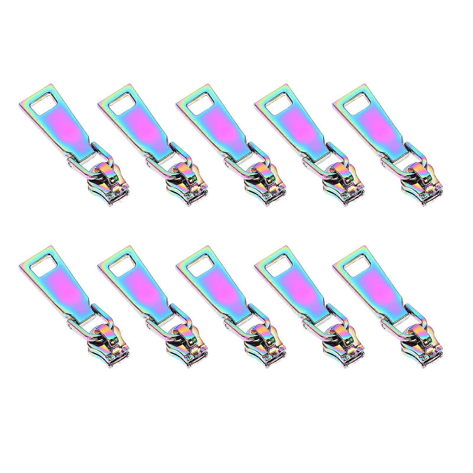 Multi Metal Zipper Pull Tabs for Repair Use with 10Pcs Practical Pullers