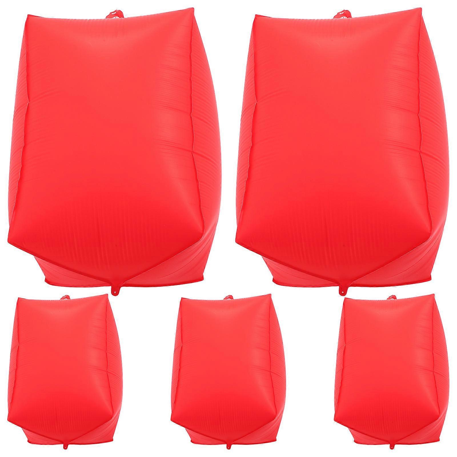 Inflatable Balloon Writable Red Balloon for Party Decorations 5Pcs