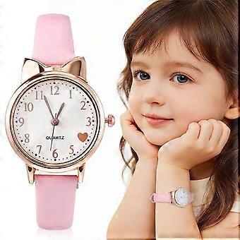 1pc Kinder Analog Uhr Uhr Dekorative Armbanduhr Kinder Mädchen Uhr