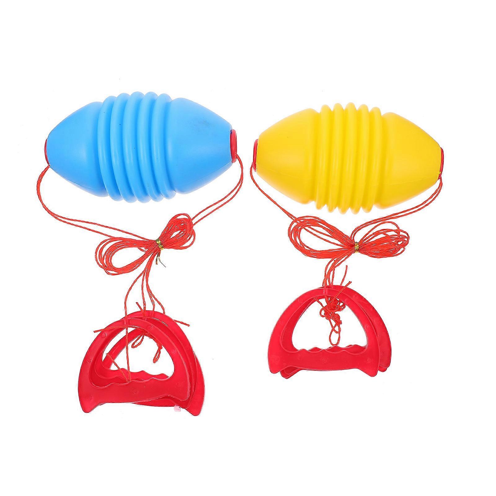 Hand Pull-Balls Double Pulling Balls for Kids Playing 2Pcs Safe Plastic Toy