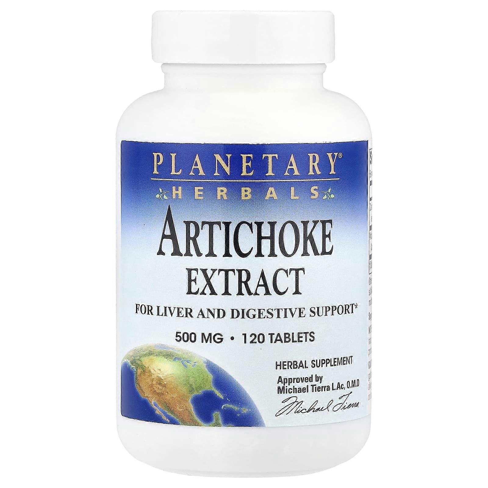Planetary Herbals, Artichoke Extract, 120 Tablets