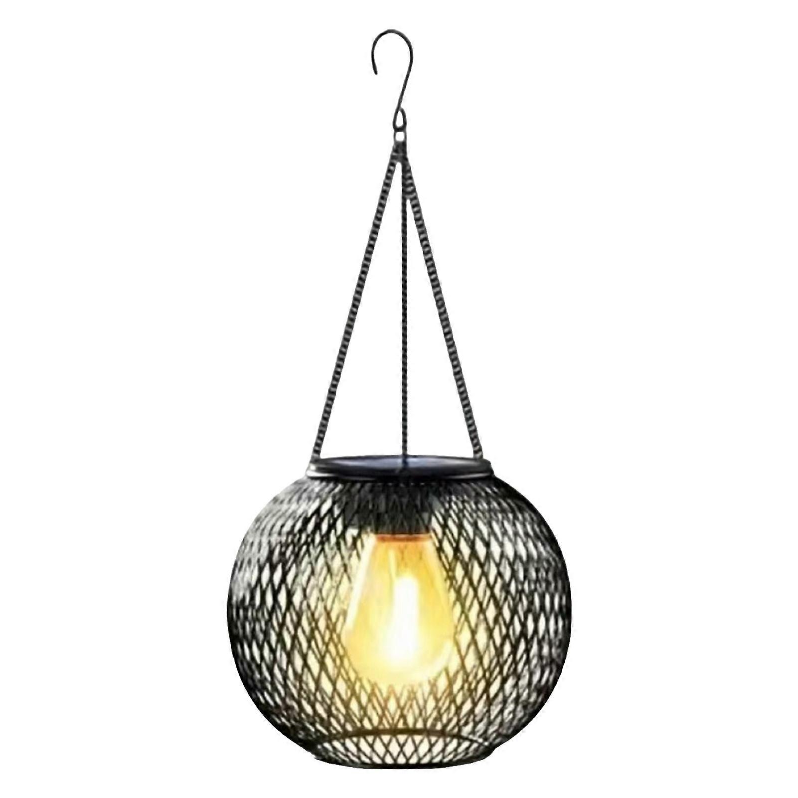 Hanging Solar Lantern for Gift - Easy Installation & Rust Proof - for Tree & Deck