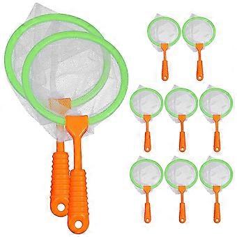 Childrens Fishing Nets Portable Outdoor Entertainment Catch and Release System Plastic 10Pcs AW