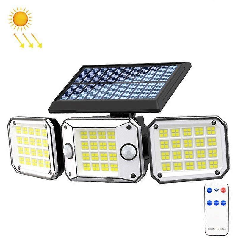Triple Head 224LEDs Dual Sensor Solarlicht Integral